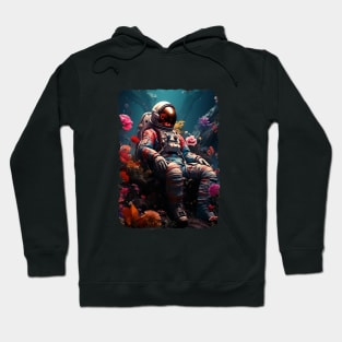 Astronaut On a Flower Planet Hoodie